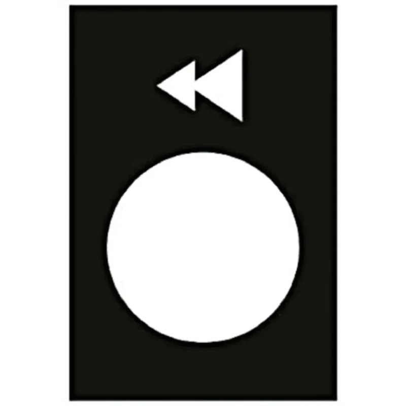 Schneider Electric Legend Accessory Black Marked Left/Lower Slow-Fast Symbol for XACA Series ZB2BY2906