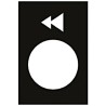 Schneider Electric Legend Accessory Black Marked Left/Lower Slow-Fast Symbol for XACA Series ZB2BY2906