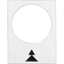 Schneider Electric Legend Accessory for Use with XACA Series Pendant Control Stations 30x40 mm White ZB2BY4909
