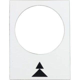 Schneider Electric Legend Accessory for Use with XACA Series Pendant Control Stations 30x40 mm White ZB2BY4909