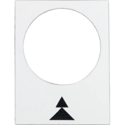 Schneider Electric Legend Accessory for Use with XACA Series Pendant Control Stations 30x40 mm White ZB2BY4909