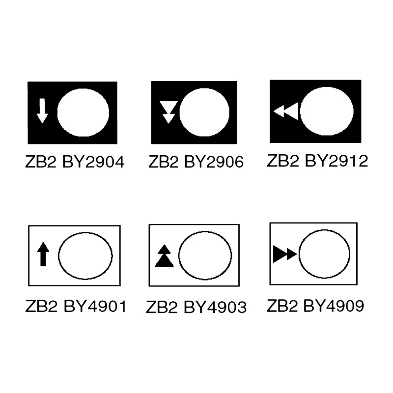 Schneider Electric Legend Accessory for Use with XACA Series Pendant Control Stations 30x40 mm White ZB2BY4909