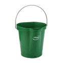Vikan 6L Plastic Green Bucket with Handle Durable Food Grade Storage and Cleaning Bucket 56882