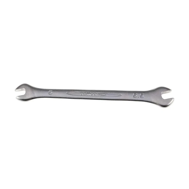 Bahco Double Ended Open Spanner Metric Size 5 to 5.5 mm Overall Length 105mm Chrome Finish 6M-5-5.5