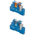 Finder 4C Series Interface Relay, DIN Rail Mount, 110V DC Coil, DPDT Contact, 9.4mA Coil Current 4C.02.9.110.0050SPA