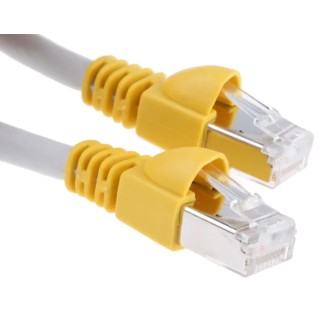 Telegartner Cat6a Shielded Screened Ethernet Cable 1 m Grey Low Smoke Zero Halogen 