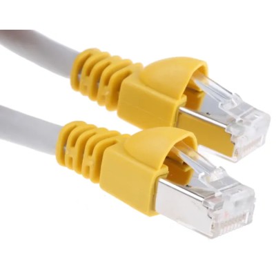 Telegartner Cat6a Shielded Screened Ethernet Cable 1 m Grey Low Smoke Zero Halogen 