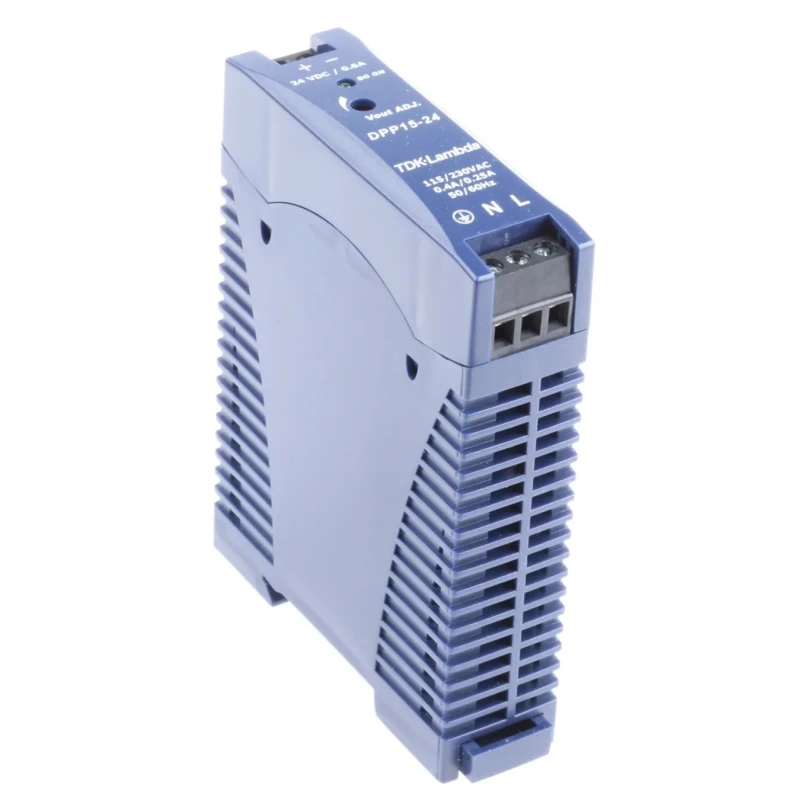 TDK-Lambda Switched Mode DIN Rail Power Supply 15W 24V DC Output 630mA DPP15-24