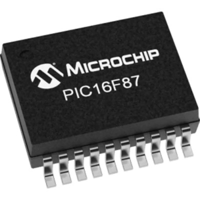 Microchip 8 bit PIC Microcontroller 7kB FLASH, 20-Pin SSOP, 20 MHz PIC16LF87-I/SS