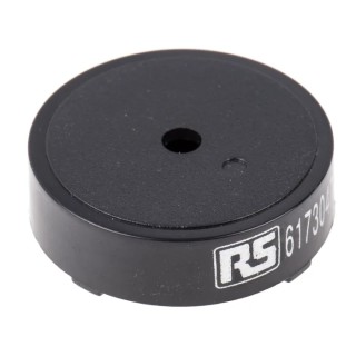RS PRO Piezo Buzzer Component Through Hole Mount 24 mm Diameter 7.5 mm Height 85 dB Continuous External Drive 6173047P