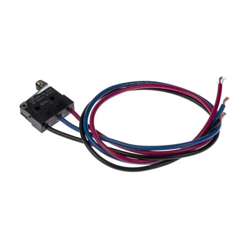 Omron Roller Lever Switch, Pre-Wired Terminal, 3A Contact Current, 250 V AC, 30 V DC, SPDT, IP67 Rated D2SW-3L2M