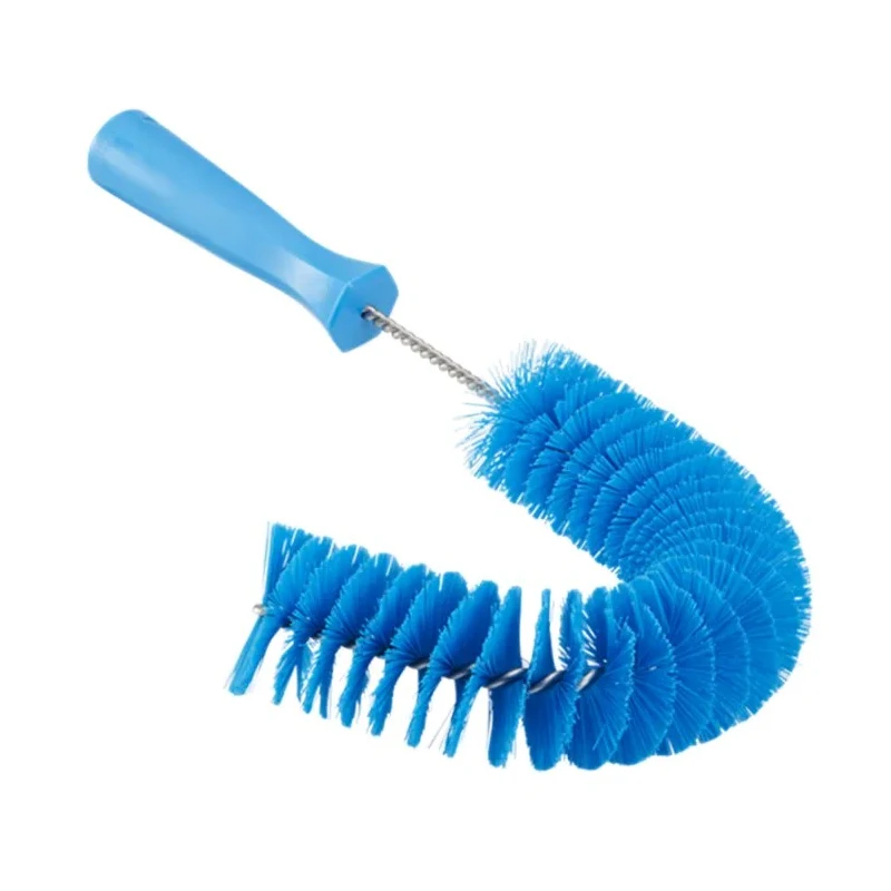 Vikan Blue Scrubbing Brush with Adjustable Polyester Bristle Head for Pipes up to 100 mm Diameter 53723
