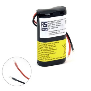 RS PRO 3.6 V Lithium-ion Rechargeable Battery Pack 5.2 Ah 2 Cells Lead Termination 176-9354