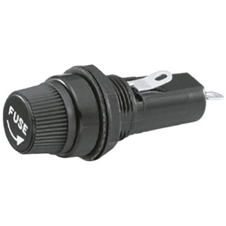 Sato Parts 10A Panel Mount Fuse Holder for 32 mm, 250V AC F-4000-A