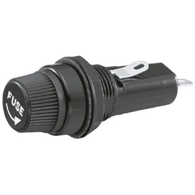 Sato Parts 10A Panel Mount Fuse Holder for 32 mm, 250V AC F-4000-A