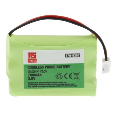 ENIX Energies 3.6 V Nickel Metal Hydride Rechargeable Battery Pack 700mAh 3 Cell Lead Termination 176-9367