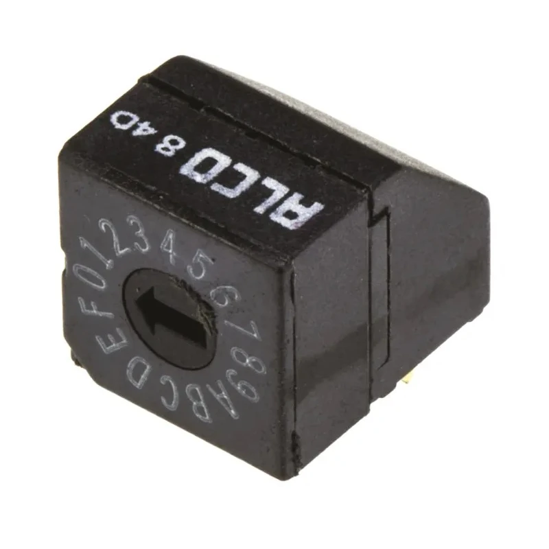 TE Connectivity Rotary Flush Rotary Coded DIP Switch DRD16RAE04