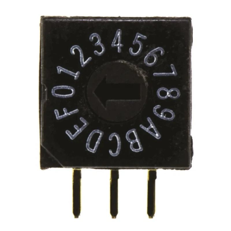 TE Connectivity Rotary Flush Rotary Coded DIP Switch DRD16RAE04