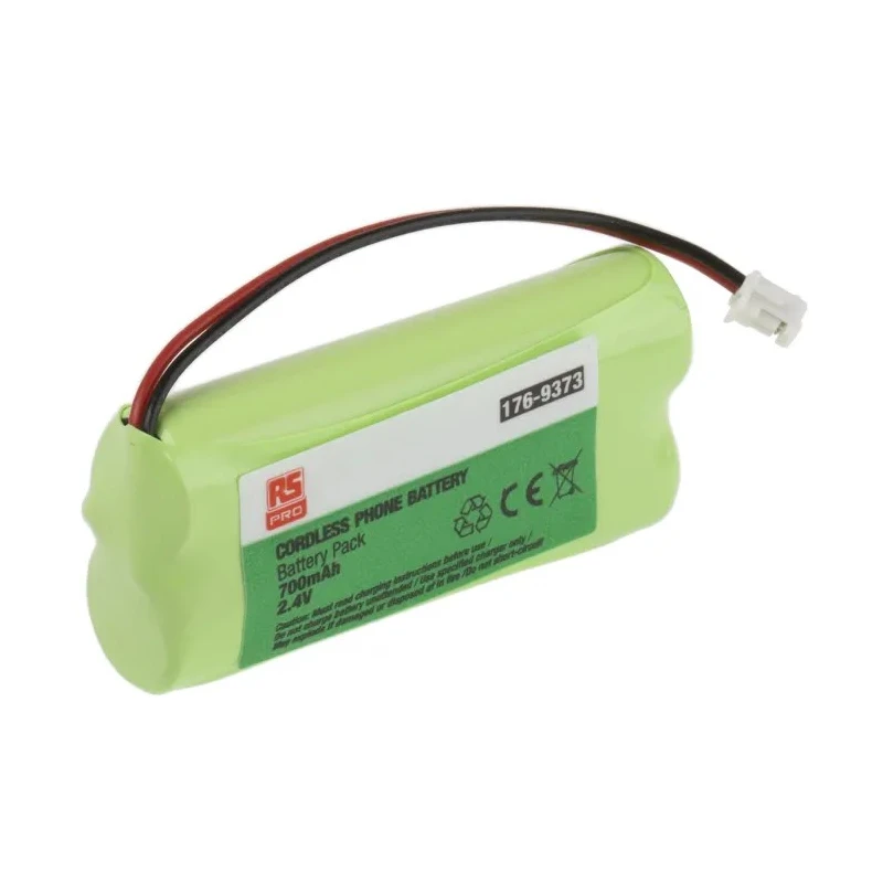 RS PRO 2.4 V Nickel Metal Hydride Rechargeable Battery Pack 700 mAh 176-9373