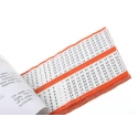 SES Sterling Cable Marker Book White Adhesive Vinyl Cloth Pre-printed U 1 to 33 T V W A C B S R 38mm x 5mm TEV 03050014000