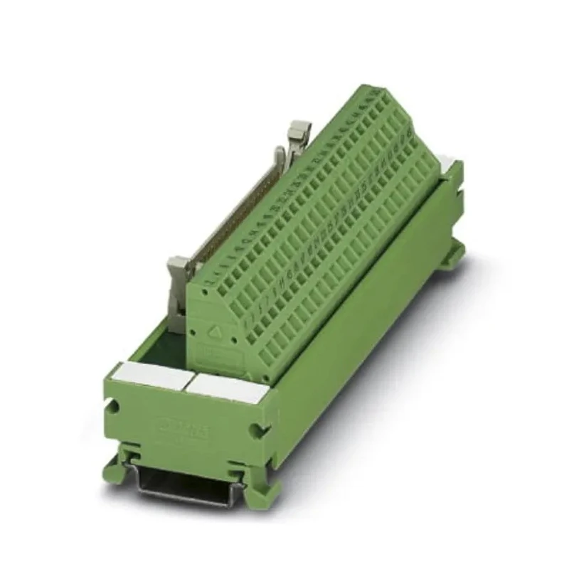 Phoenix Contact 50-Contact Male Interface Module Flat Ribbon Cable Connector DIN Rail Mount 1A 2293585