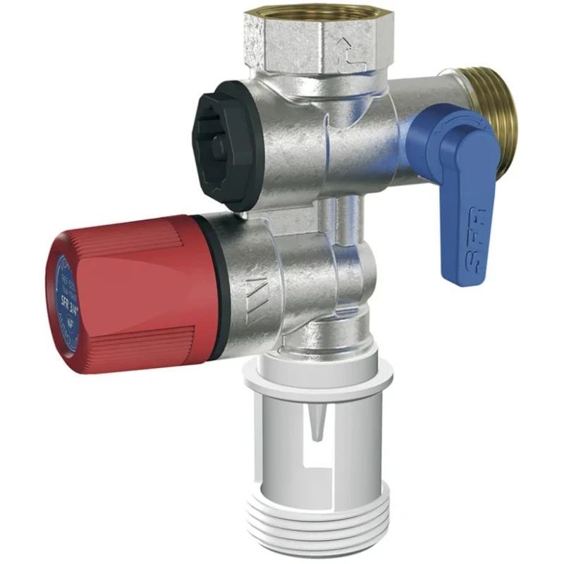 Watts Brass Pressure Relief Valve Threaded Inlet and Outlet 3/4 in 7 bar Max Set Pressure 165°C Max Operating 2252570