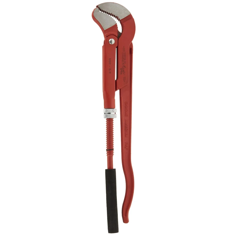 Ega-Master Pipe Wrench 25.4 mm Jaw Capacity 425 mm Overall Length Metal Handle Phosphate Finish VDE/1000V Approved 61012
