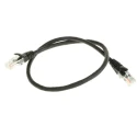 RS PRO Cat5e Ethernet Cable RJ45 Male to RJ45 Male 0.5 m Black Unshielded Low Smoke Zero Halogen 657-2062