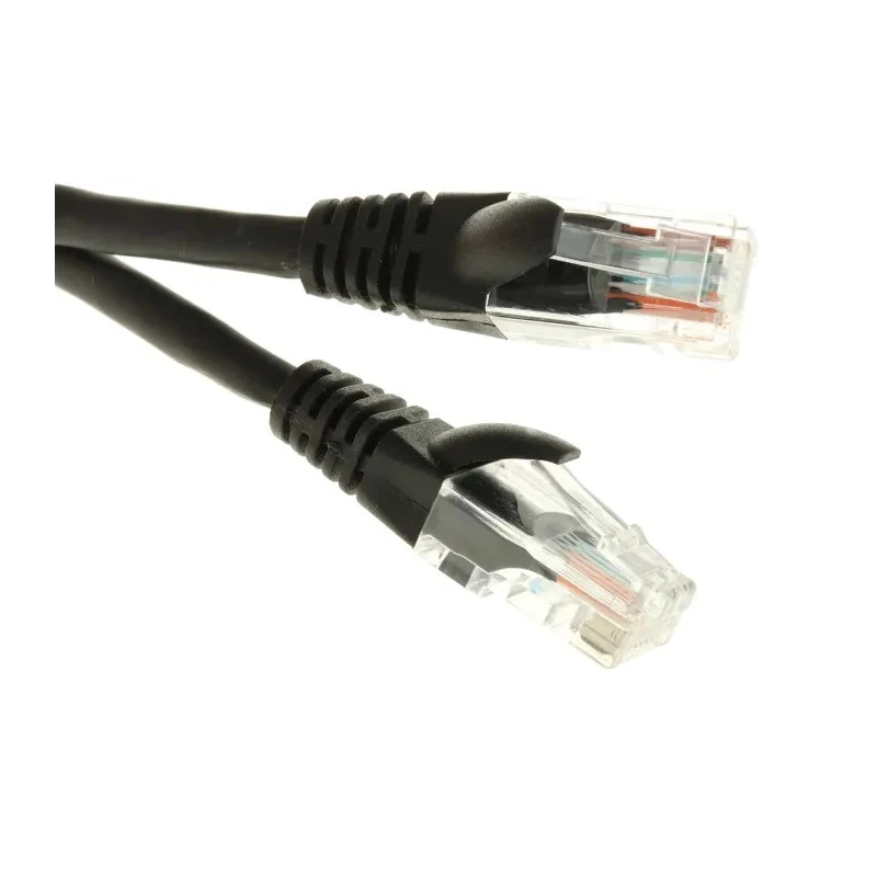 RS PRO Cat5e Ethernet Cable RJ45 Male to RJ45 Male 0.5 m Black Unshielded Low Smoke Zero Halogen 657-2062