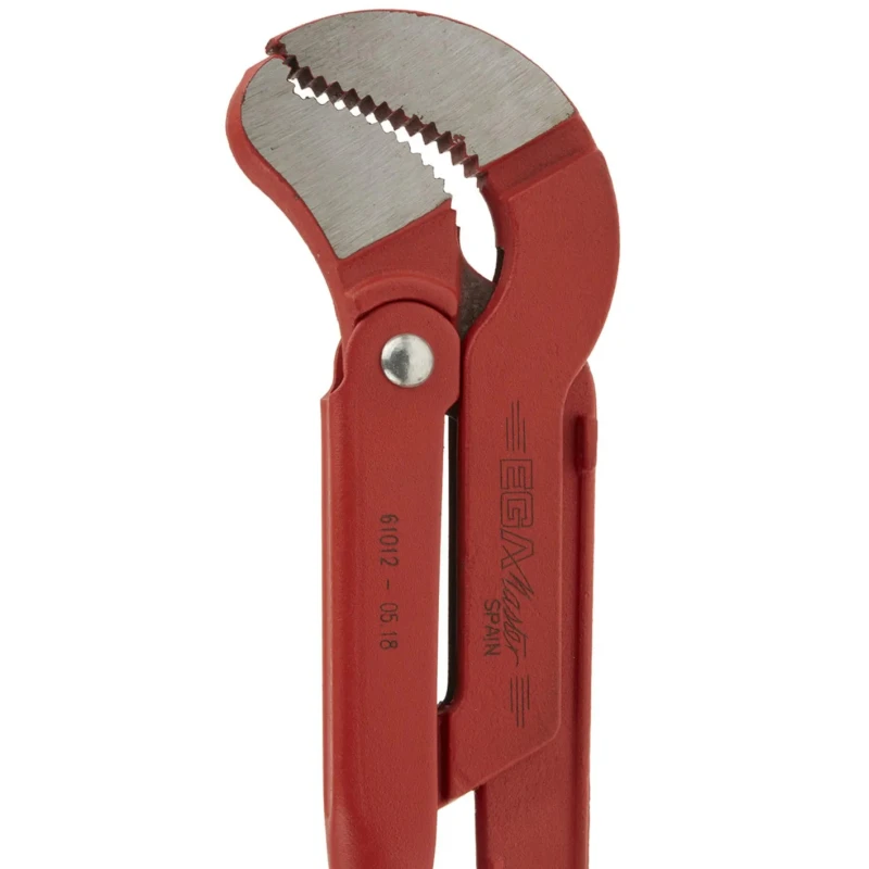 Ega-Master Pipe Wrench 25.4 mm Jaw Capacity 425 mm Overall Length Metal Handle Phosphate Finish VDE/1000V Approved 61012