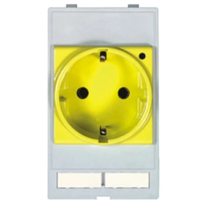 HARTING 16A 250V Panel Mount Thermoplastic German Standard Mains Connector Screw Termination 39500010002