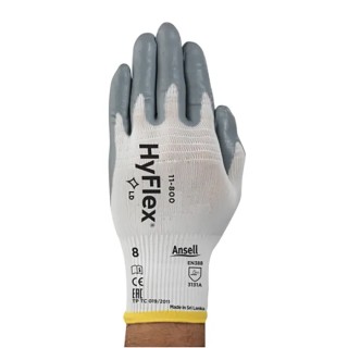 Skytec HyFlex 11-800 White Nylon Work Gloves with Nitrile Foam Coating Size 6 2 Gloves 11800060