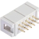 RS PRO 10-Way IDC Connector Male for Through Hole Mount, 2 Row, Gold-Plated Contacts, 2.54 mm Pitch 625-7252