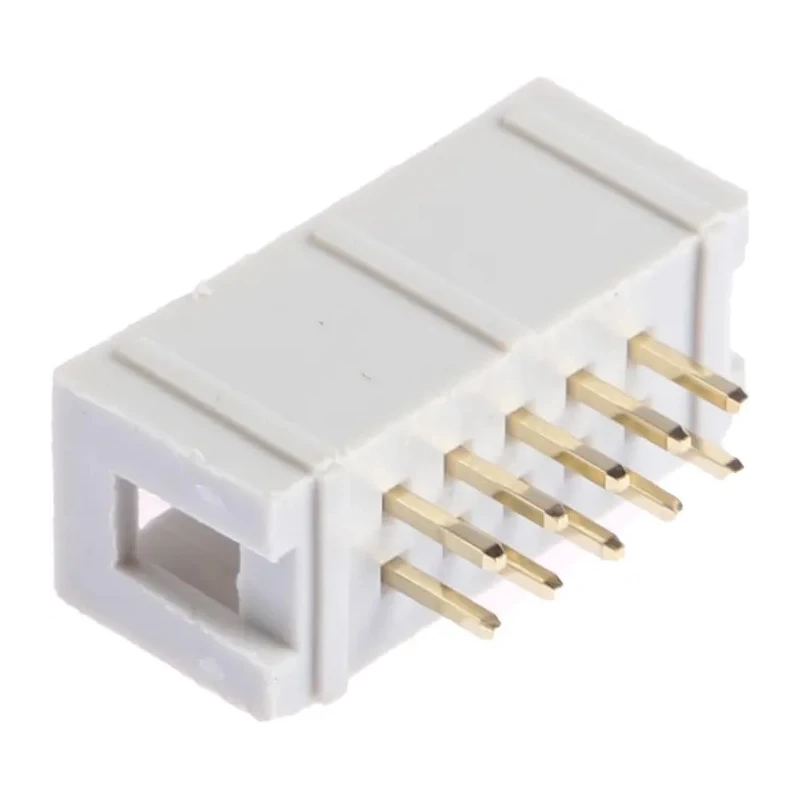 RS PRO 10-Way IDC Connector Male for Through Hole Mount, 2 Row, Gold-Plated Contacts, 2.54 mm Pitch 625-7252