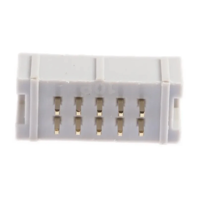 RS PRO 10-Way IDC Connector Male for Through Hole Mount, 2 Row, Gold-Plated Contacts, 2.54 mm Pitch 625-7252