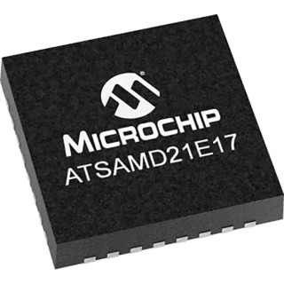 Microchip 32 bit ARM Cortex M0+ ATSAMD Microcontroller 48 MHz 128kB FLASH 32-Pin QFN ATSAMD21E17A-MU