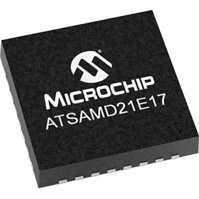 Microchip 32 bit ARM Cortex M0+ ATSAMD Microcontroller 48 MHz 128kB FLASH 32-Pin QFN ATSAMD21E17A-MU