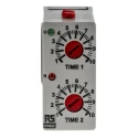 RS PRO Timer Relay 8-Contact DPDT 12 to 250 V DC/12V, 240 V AC, 0.1 s to 10 Days 1-Function 178-5023
