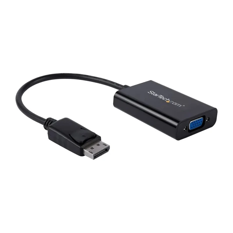 RS PRO DisplayPort to VGA Adapter with Built-in Audio Port 250 mm Cable Length 1920 x 1200 Resolution DP2VGAA