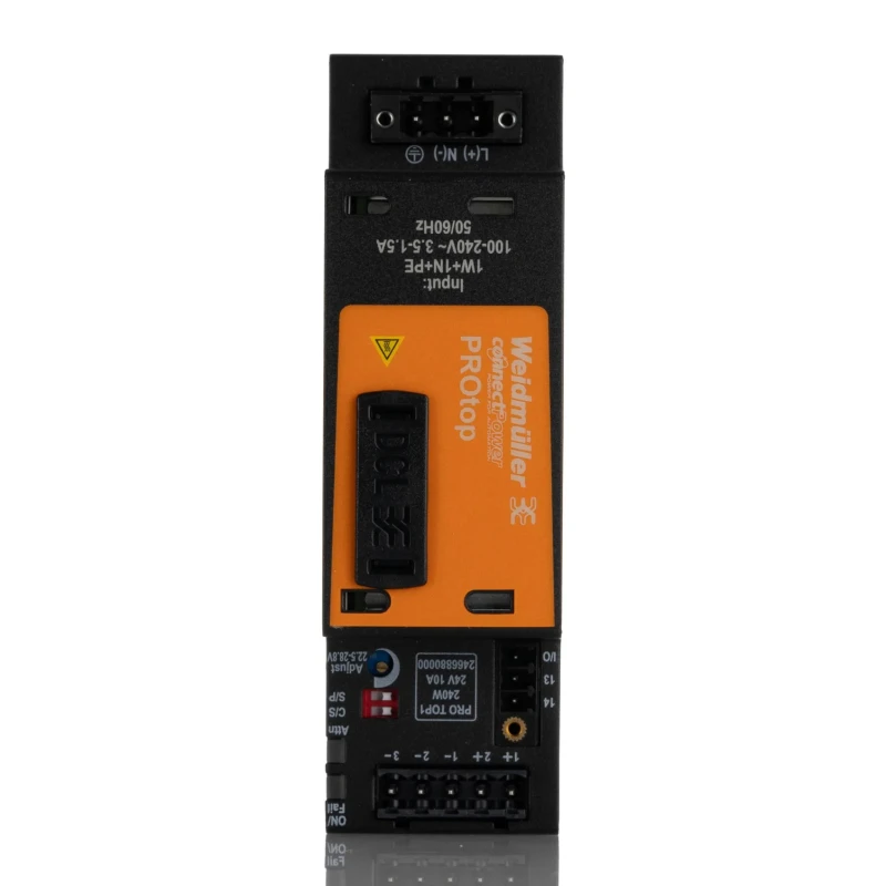 Weidmüller ProTOP Switched Mode DIN Rail Power Supply AC/DC Input 80-340V, Output 24V DC 10A 240W 2466880000