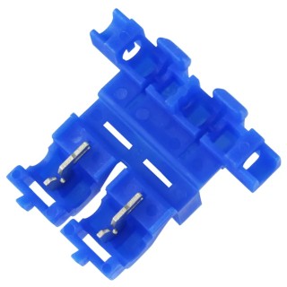 RS PRO Blue Insulated Quick Splice Splice Connector 14 AWG, Polypropylene Insulation, Brass Contact 178-7166