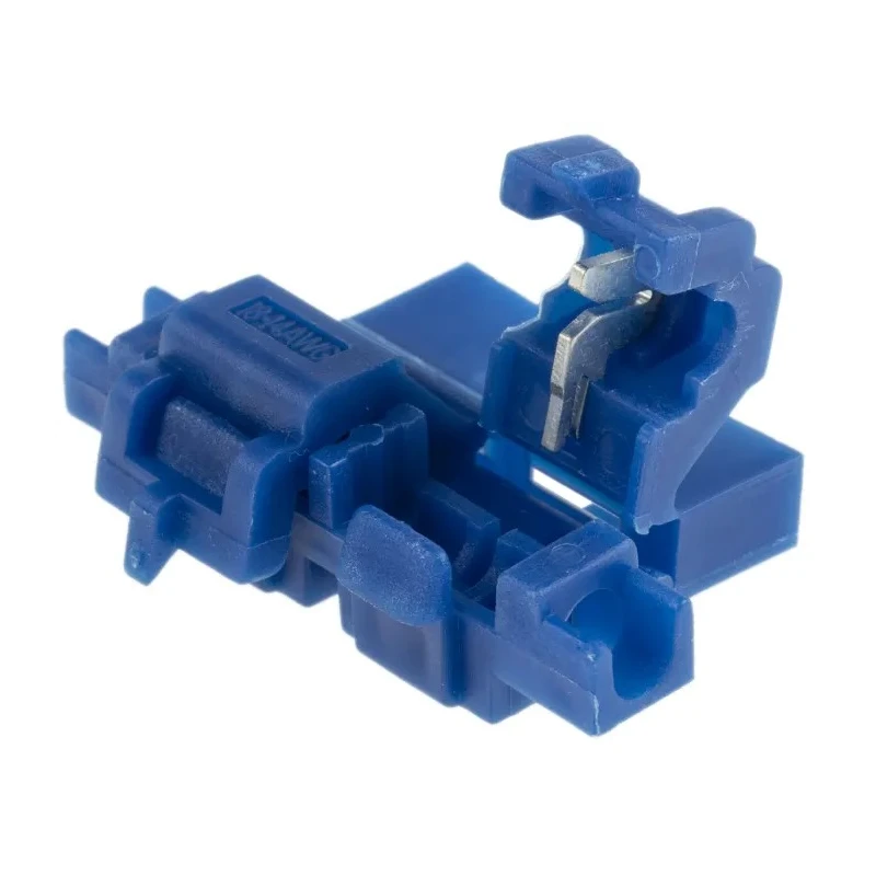 RS PRO Blue Insulated Quick Splice Splice Connector 14 AWG, Polypropylene Insulation, Brass Contact 178-7166