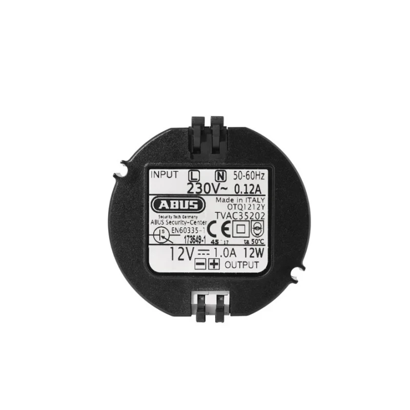 ABUS Security-Center Built-In Power Supply 230 V AC to 12 V DC 1 A for Video Surveillance TVAC35202