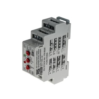 RS PRO DIN Rail Timer Relay Multifunction 4PDT 4-Contact 12 to 250 V DC 12V AC 240V AC 0.1 s to 10 Days 178-5029