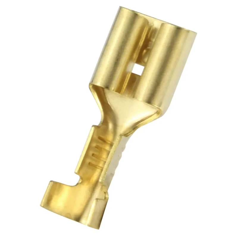 RS PRO Open Barrel Double Crimp Receptacle Uninsulated Tin 18 AWG 19mm 178-7178