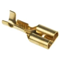 RS PRO Open Barrel Double Crimp Receptacle Uninsulated Tin 18 AWG 19mm 178-7178
