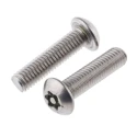 RS PRO Plain Stainless Steel Button Tamper Proof Security Screw M5 x 20 mm 621-2704
