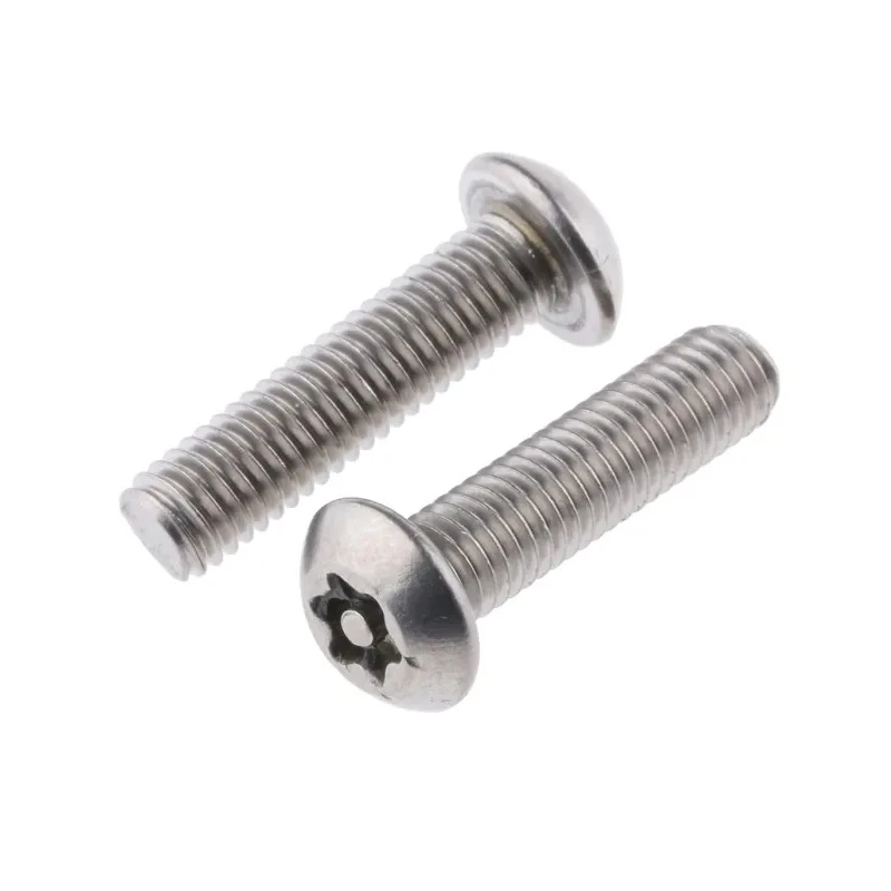 RS PRO Plain Stainless Steel Button Tamper Proof Security Screw M5 x 20 mm 621-2704