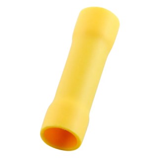 RS PRO Yellow Insulated Butt Splice Connector 10 AWG, Vinyl Insulation, Brass Contact 178-7230