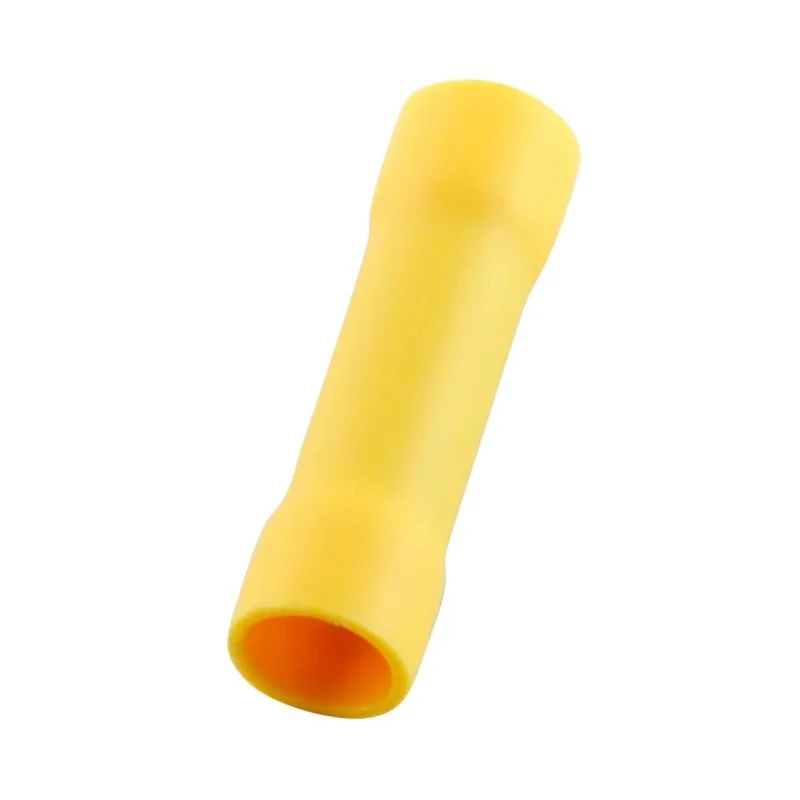 RS PRO Yellow Insulated Butt Splice Connector 10 AWG, Vinyl Insulation, Brass Contact 178-7230
